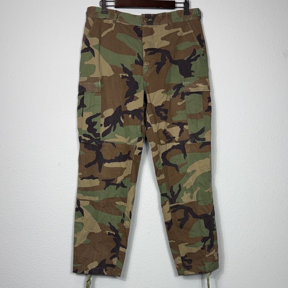 Men's Camo Cargo Pants - Woodland Green